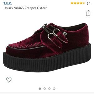 Super cute T.U.K Oxford Velvet Creepers!